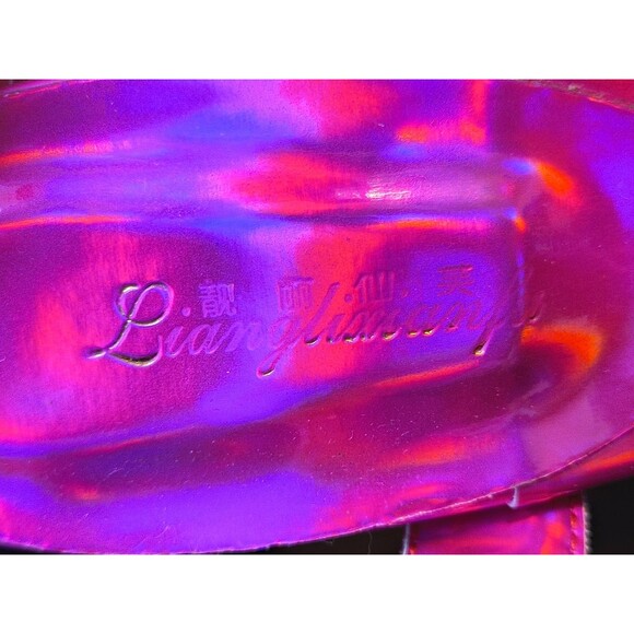 Women's Metal Thin High Heel Sandals Platform Sexy Pumps Stilettos Pink Size 40 - Picture 8 of 9